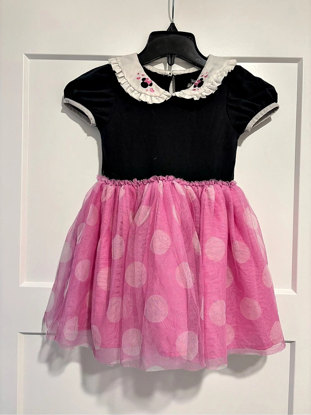 Disney Minnie Mouse Polka Dot Party Dress Size 5T Like New
